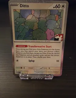 Pokemon TCG - Ditto 132/165 Holo Prize Pack Play Stamped for 151 Master Set NM - Image 1