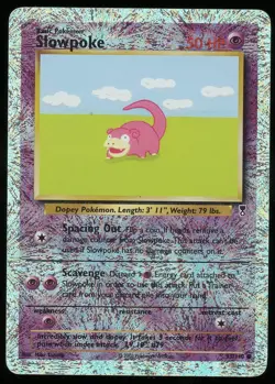 Pokemon TCG Slowpoke Reverse Holo Legendary Collection 22/110 WOTC MP - Image 1