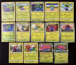 14x Oddish Gloom Vileplume Pokemon Card Set W/ Holos Cute Grass Type Pokemon - Image 1