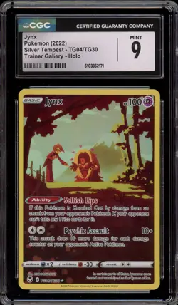 Pokemon Jynx Silver Tempest Trainer Gallery Full Art #TG04 CGC 9 Mint - Image 1