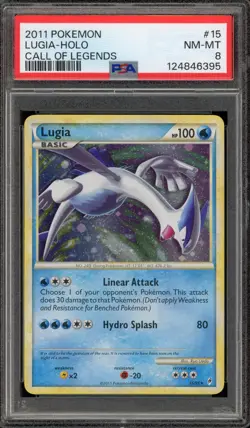 Pokemon Lugia Call of Legends Holo Rare #15 PSA 8 - Image 1