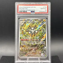2024 POKEMON SVP EN-SV BLACK STAR PROMO #159 MAGNETON PSA 10 - Image 1