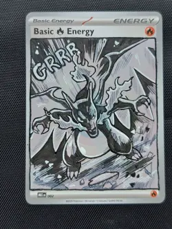 Mega Charizard Pokemon Custom Hand Painted Pokemon Card - Unique Manga Style - Image 1