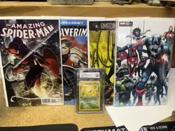 pokemon card CGC Sunflora Spider-Man 19.1 Fantastic 4 35 ASM 29 And LK Wolv 1 - Image 1