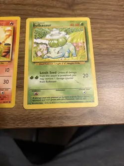 Pokemon TCG Charmander Bulbasaur & Squirtle Base Set Regular Unlimited MP - Image 2