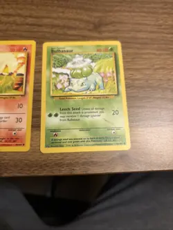 Pokemon TCG Charmander Bulbasaur & Squirtle Base Set Regular Unlimited MP - Image 3