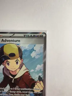 Pokemon TCG Ethan's Adventure Full Art Trainer Card 221/182 Destined Rivals NM - Image 4