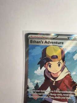 Pokemon TCG Ethan's Adventure Full Art Trainer Card 221/182 Destined Rivals NM - Image 5