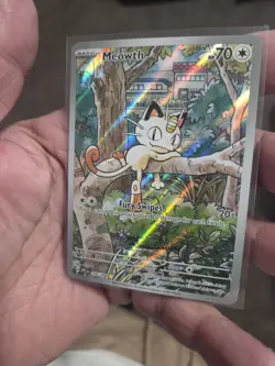 Meowth 106/094 Me02: Phantasmal Flames Holo NM Condition Pokemon TCG - Image 1