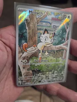 Meowth 106/094 Me02: Phantasmal Flames Holo NM Condition Pokemon TCG - Image 2