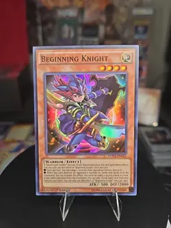 Beginning Knight DOCS-EN022 Dimension of Chaos 1st Edition Super Rare Yu-Gi-Oh - Image 1