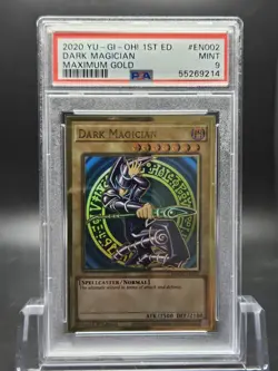 Dark Magician 2020 Yugioh 1st Edition MAGO-EN002 Maximum Gold PSA 9 Mint - Image 1