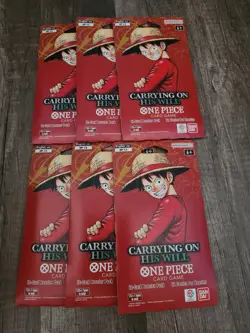 One Piece OP-13 Sleeved Booster Packs x 6. Factory Sealed.🔥🔥🔥🔥 - Image 1