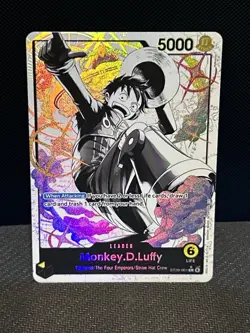 One Piece Card Game CCG TCG Monkey.D.Luffy ST29-001 Alt Art Leader Egghead - Image 1