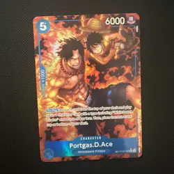 Portgas D Ace Treasure Rare TR OP08-052 English OP10 Alternative Art One Piece - Image 1