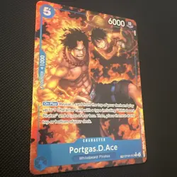 Portgas D Ace Treasure Rare TR OP08-052 English OP10 Alternative Art One Piece - Image 2
