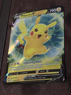 Pikachu V SWSH198 SWSH: Sword & Shield Promo Pokemon Card Holo NM/MINT - Image 3
