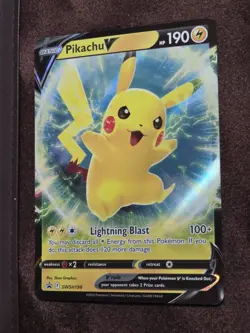 Pikachu V SWSH198 SWSH: Sword & Shield Promo Pokemon Card Holo NM/MINT - Image 5