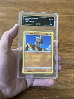 2021 Pokemon Card Battle Styles Timburr 73/163 Graded GMA 10 Gem Mint Grading - Image 3