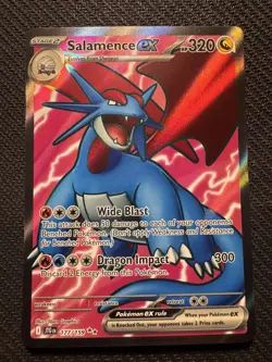 Pokemon TCG Salamence EX Full Art Holo Ultra Rare Card 177/159 - Image 1