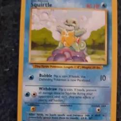 Squirtle Base Set 63/102 Pokemon Card - Image 1