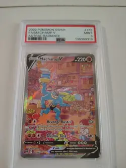 2022 Machamp V #172 Astral Radiance PSA 9 Pokemon Card - Image 1
