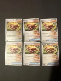 Pokemon - EARTHEN VESSEL 6x CARD LOT 106/131 Prismatic Evolution 1 is rev holo - Image 1