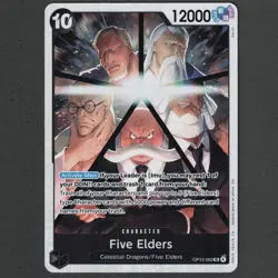 Five Elders OP13-082 SR Carrying on His Will - ONE PIECE Card Game English M/NM - Image 1