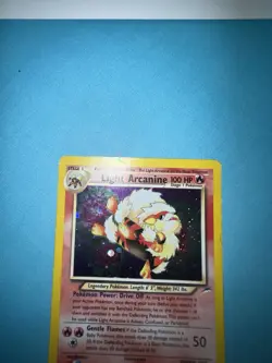 Pokemon TCG Light Arcanine Neo Destiny Holo Card 12/105 Unlimited Rare (MP) - Image 3