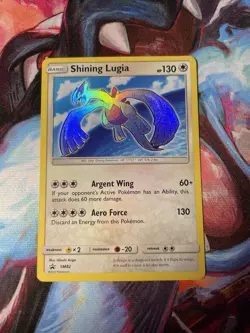 Shining Lugia SM82 Shining Legends Promo Holo LP Pokemon Card 2017 - Image 1