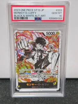 [Rare] One Piece Card PSA10 Monkey D Luffy ST13-003 Leader Alt Art 2023 Japanese - Image 1