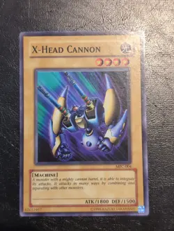 Yu-Gi-Oh! SUPER RARE CARD X-HEAD CANNON MFC-004 1996 VINTAGE PRINT VLP - Image 1