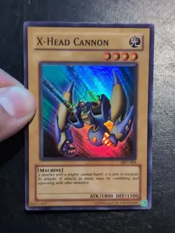 Yu-Gi-Oh! SUPER RARE CARD X-HEAD CANNON MFC-004 1996 VINTAGE PRINT VLP - Image 3