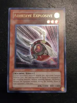 Yu-Gi-Oh! ULTIMATE RARE HOLO CARD ADHESIVE EXPLOSIVE SOI-EN011 VLP - Image 1