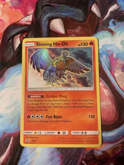 Shining Ho-Oh SM70 Shining Legends Holo NM Pokemon Card 2017 - Image 1