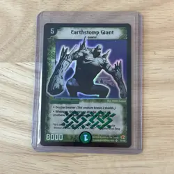 2004 Duel Masters Trading Card Earthstomp Giant DM03 - S5/S5 Holo Foil - Image 1