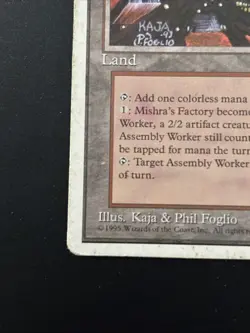 Mishra's Factory 4th Edition Fourth MTG Magic MP - Image 4