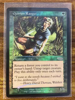 MTG✨QUIRION RANGER FOIL (FNM)✨DCI Friday Night Magic MINT RARE 2002 UNPLAYED - Image 1