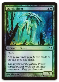 Quick Sliver #10 (Foil) (LP) Premium Deck Slivers PDS Magic MTG - Image 1
