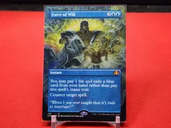 Force of Will (Borderless) Dominaria Remastered Regular NM - Image 1