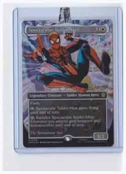 Spectacular Spider-Man MTG SPM (0239) (Borderless) (Textured Foil) Rare - Image 1