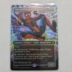 Spectacular Spider-Man MTG SPM (0239) (Borderless) (Textured Foil) Rare - Image 2