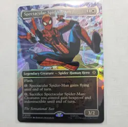 Spectacular Spider-Man MTG SPM (0239) (Borderless) (Textured Foil) Rare - Image 3