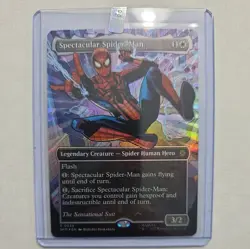 Spectacular Spider-Man MTG SPM (0239) (Borderless) (Textured Foil) Rare - Image 4