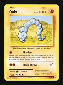Onix 61/108 Evolutions LP Pokemon Card TCG - Image 1