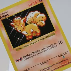 Pokemon TCG - Vulpix 68/102 Base Set Common Shadowless WOTC 1999 - EXC/NM - Image 1