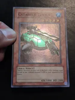 Yu-Gi-Oh! SUPER RARE HOLO CATAPULT TURTLE MRD-075 NM - Image 2