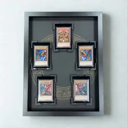 Yu-Gi-Oh! Exodia Holzrahmen fur 5 Magnetholder Karten | TCG Display Rahmen - Image 1