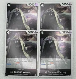 One Piece TCG 4x OP13-089 St. Topman Warcury (playset) English - Image 1