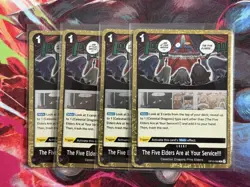 4X The Five Elders Are At Your Service | OP13-096 | NM | One Piece TCG Playset - Image 1